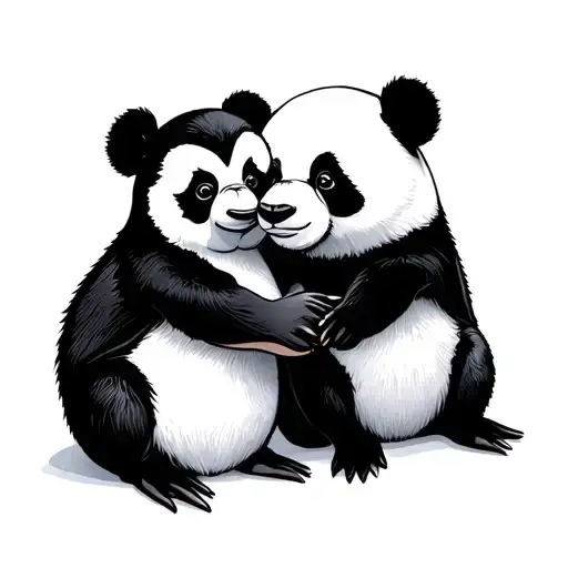 Penguin And Panda Grieving