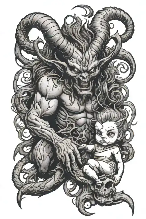 Demon Protecting Daughter
