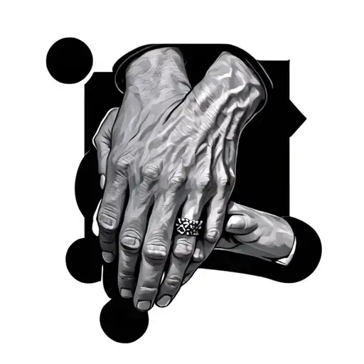 I Have A Tattoo Father Holding Hands Can You Design It More Attractive