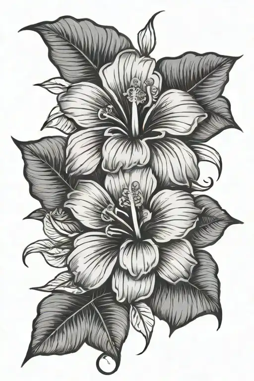 Filipino Inspired With Hibiscus Flower