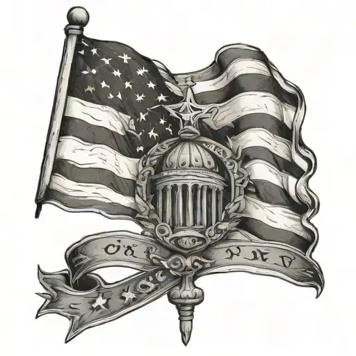 Religious American Flag