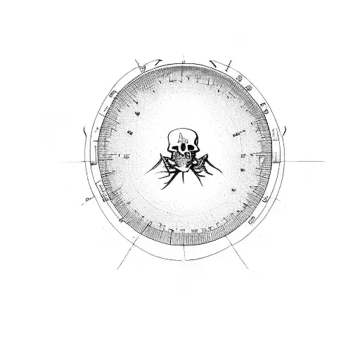 A Skeleton In A Circle