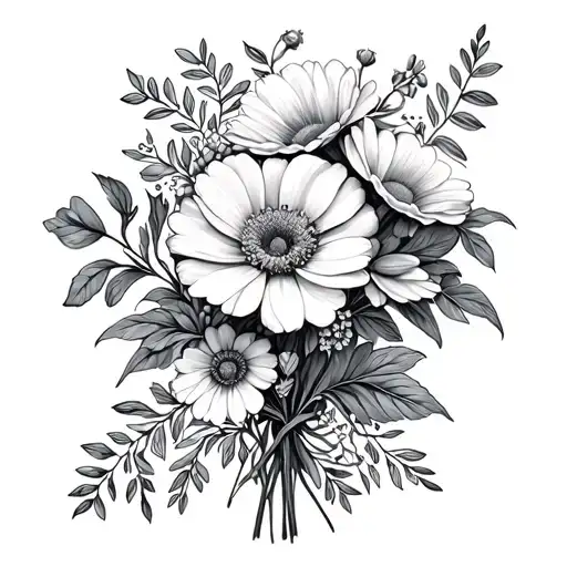 October Birth Flower And June Birth Flower Bouquet