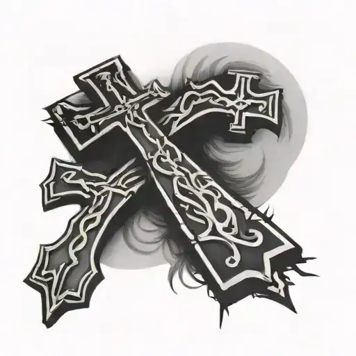 Bible Quote With 3 Crosses