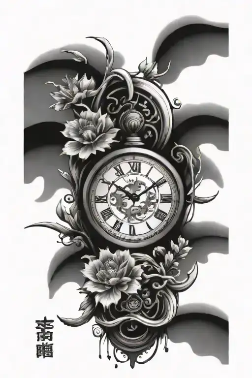 Japanese Style Featuring Clock
