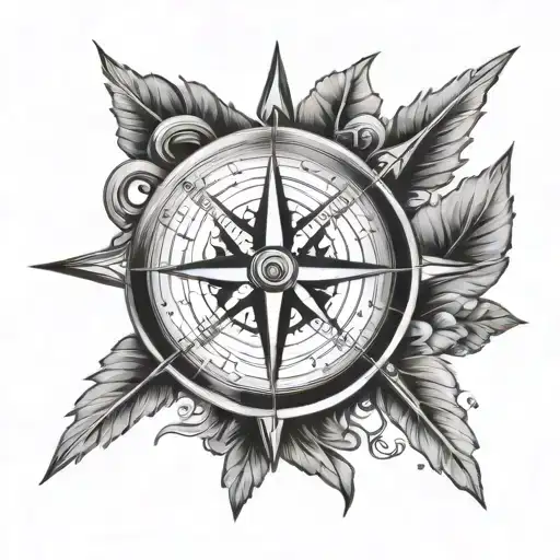 Fine Line Compass Wrist