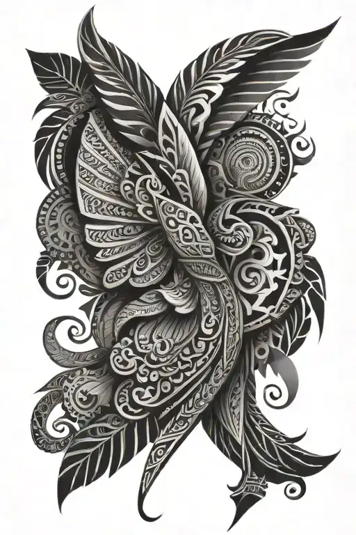 Filipino Tribal Patterns On Wings