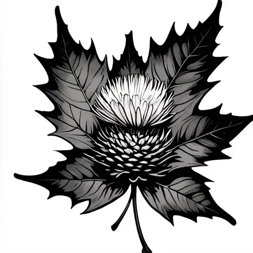 Maple Leaf And Thistle