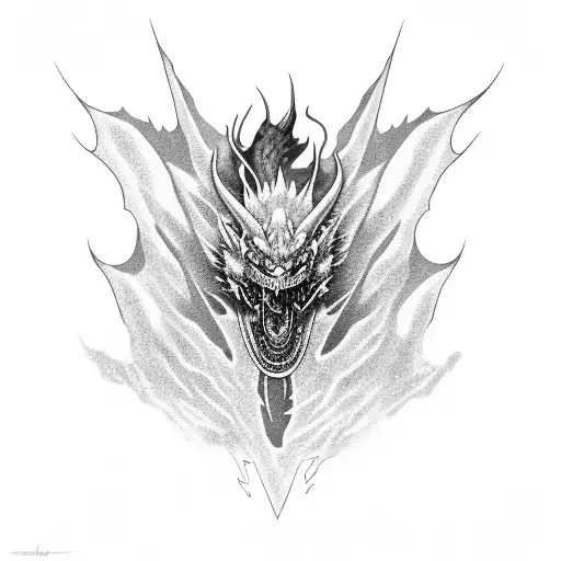 Bruahed Smokey Dragon Scary