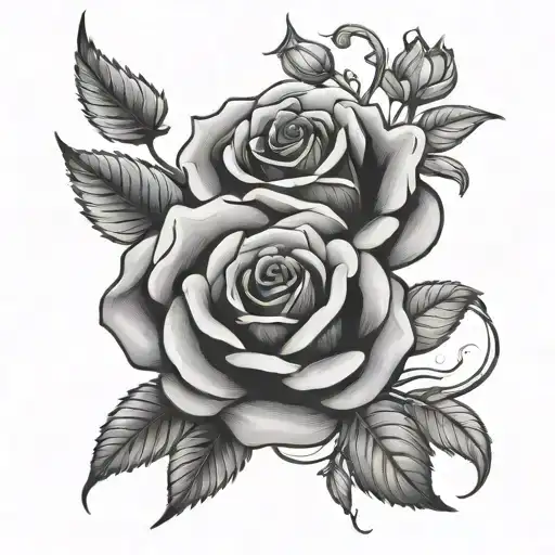 Rose And Hope Intertwined