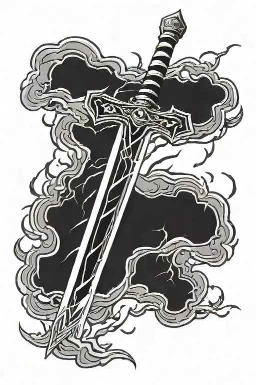 Sword With Lightning Storm