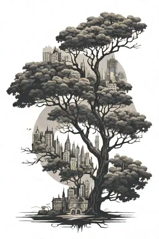 Tree With Cities As Branches