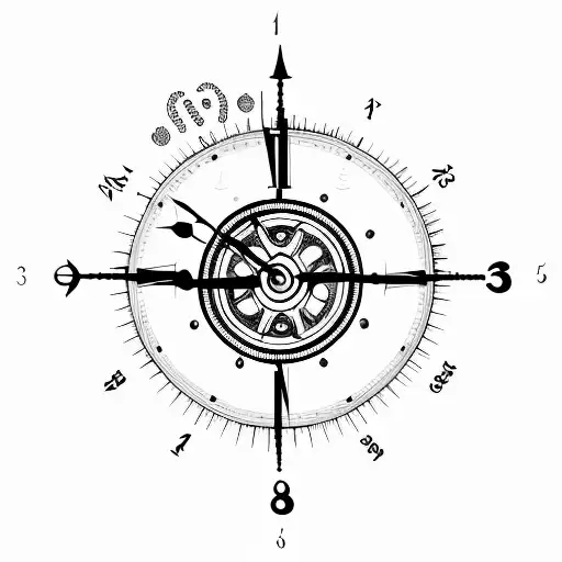 Cumpas Machine Gears And A Clock