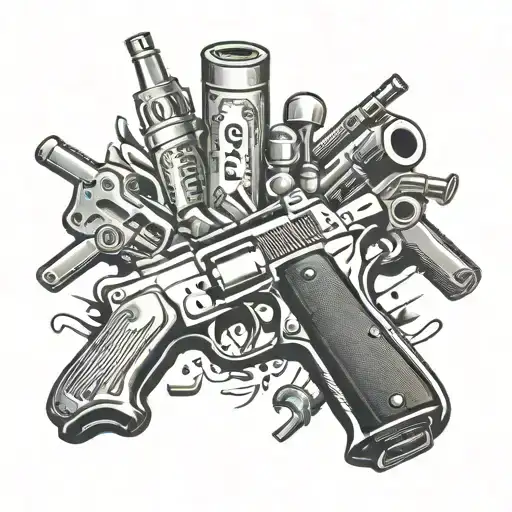 Automotive Paint Guns Money Drugs