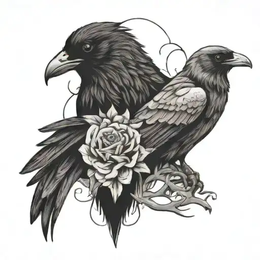 Wold And Raven In Love