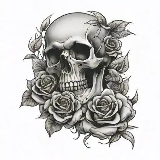 Skull And Rose With Josh