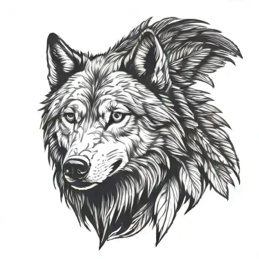Half Wolf Half Raven