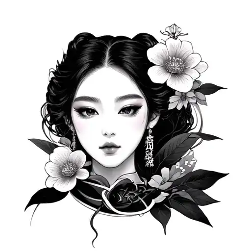 Black And Grey Japan Style