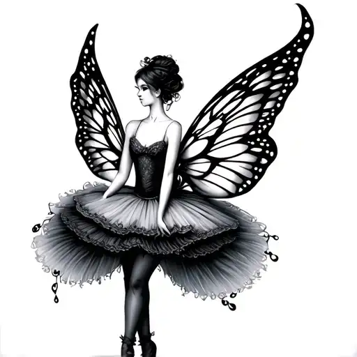 Cottage Core Ballerina Fairy Wings