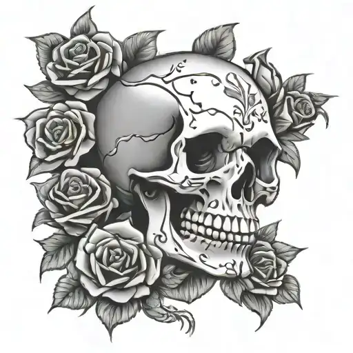 Skull And Roses With April 24 1952