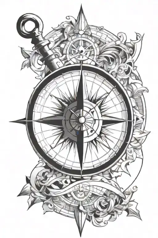 Simple Compass Geo Patern