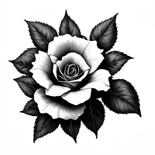 Morning Glory And Rose Wrapped