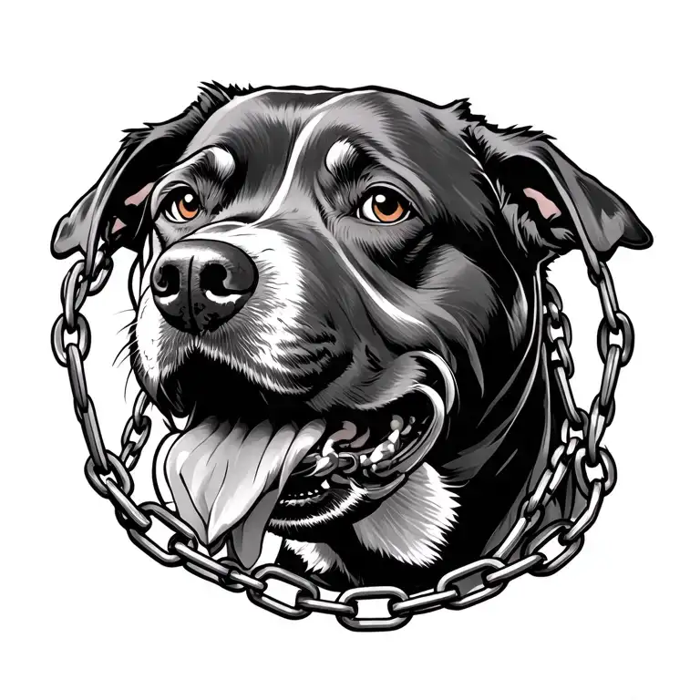 Beating Dog With Chains