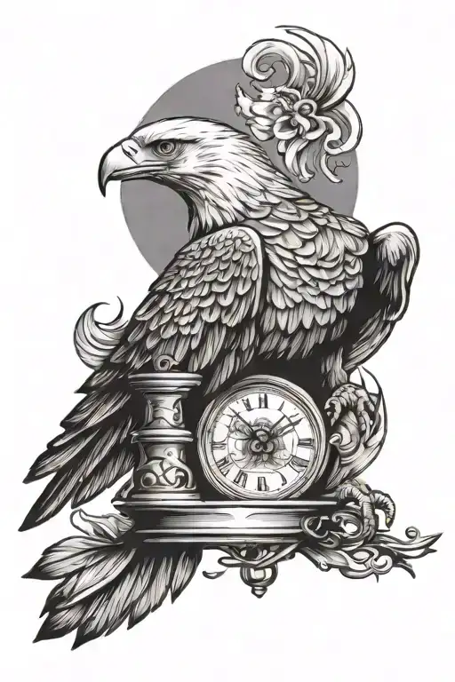 Eagle And Hourglass