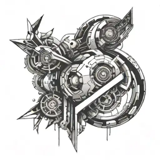 Futuristic Ai Technology Abstract Shapes