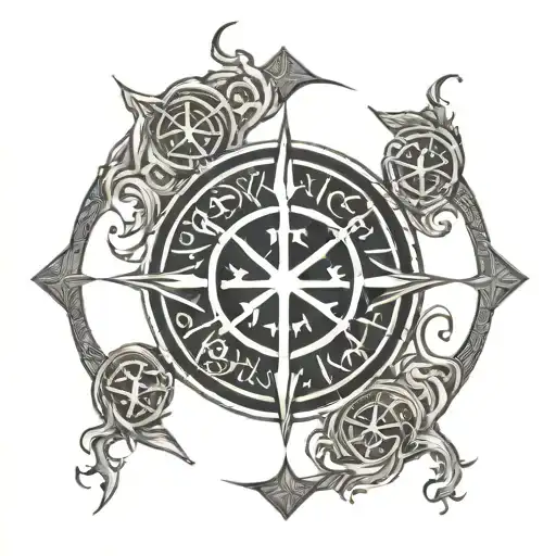 Vegvisir Symbol Plus The Word By Maceda