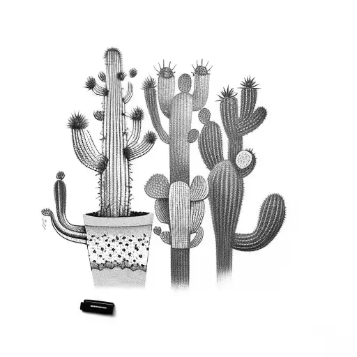 Cactus Con Hijos