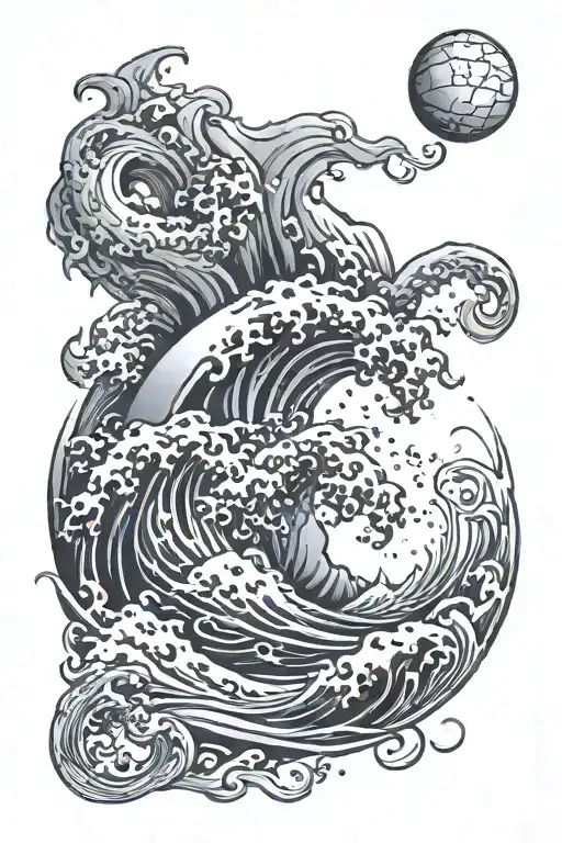 Ocean Waves And Space And Prometheus