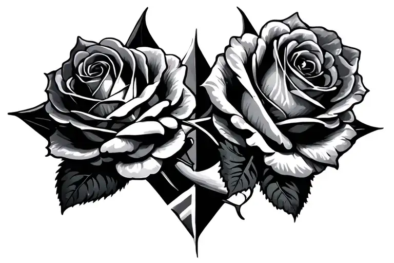 North Star With 4 Roses