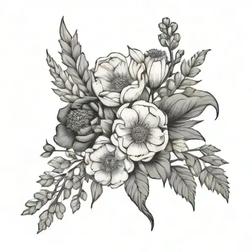 Australian Birth Flower Bouquet