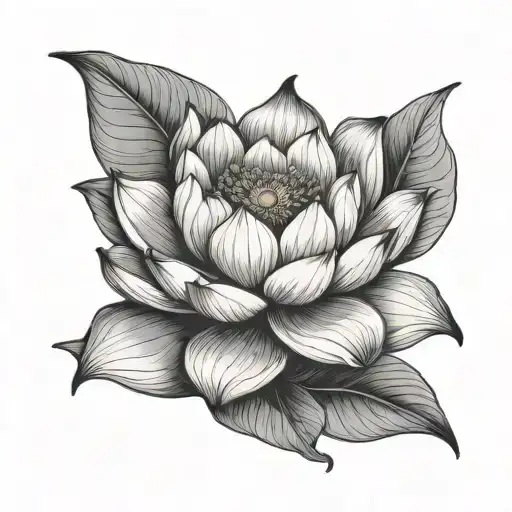 Lotus Flower With Color