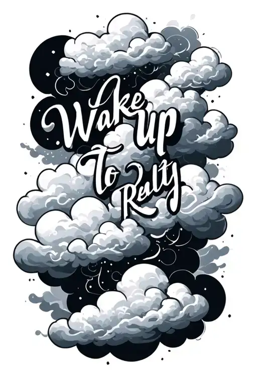 Wake Up To Reality With Cloud Background