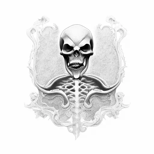 Grim Reaper With Filigree