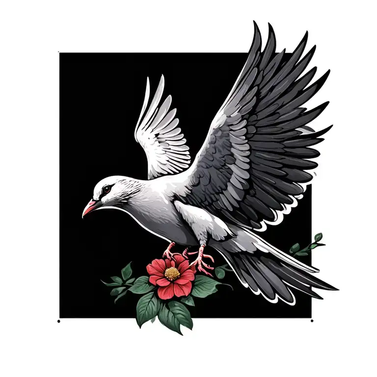 Unique American Traditional Dove