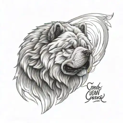 Chow Chow Dog On The River