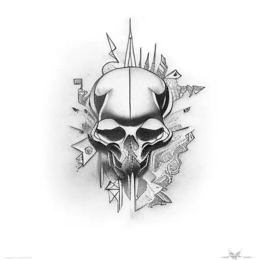 Tattoo With Themes Of Overcoming Derealization And Depression