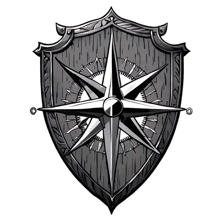 Shield And Compass Design