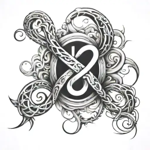 Infinity Symbol And Number 8