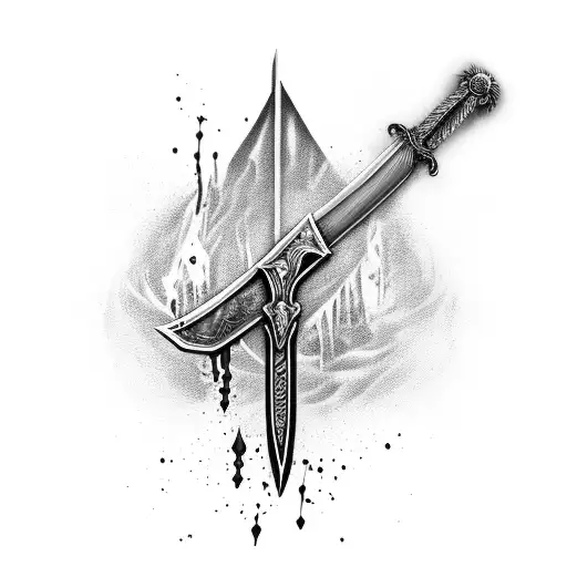 Sword With Dripping Blood