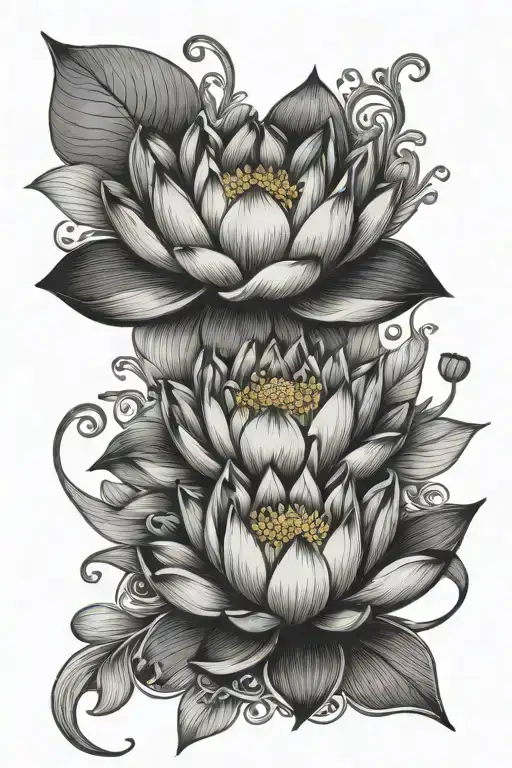 Lotus And 2 Hearts