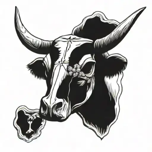 Cow Skull Bluebonnet Mountains