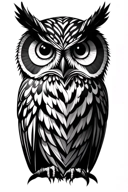 Owl Abstract Simple