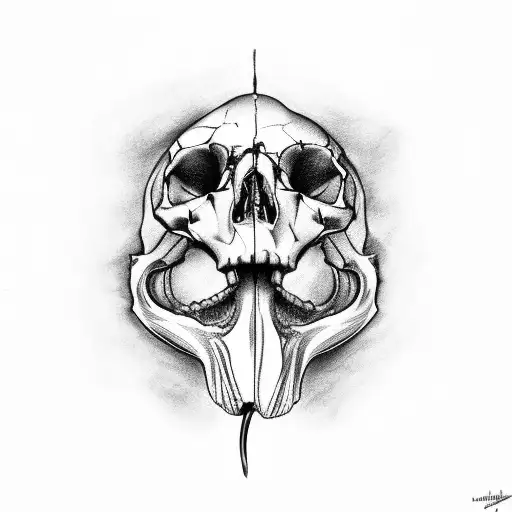 Lateral Skull With Open Mouth