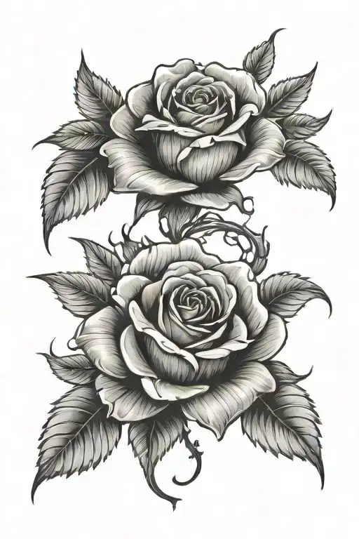 Blackout With Red Roses