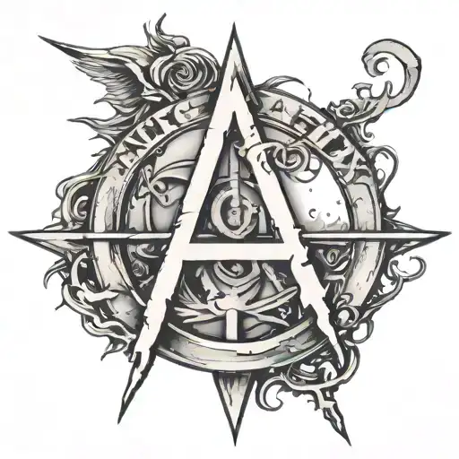 Anarchy Symbol Used To Spell Ambition