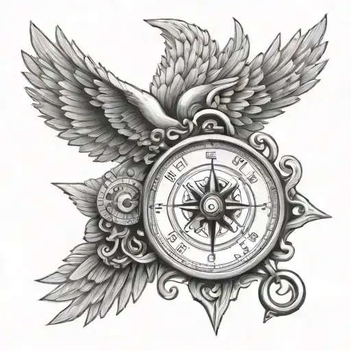 Wings Holding Compass